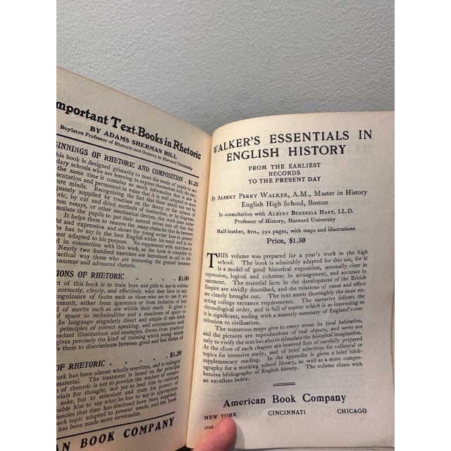 English Antique 1893 Hardcover Book the Comedy of the Merchant of Venice by William Shakespeare Eclectic English Classics Published by American Book Company For Sale - Image 3 of 11