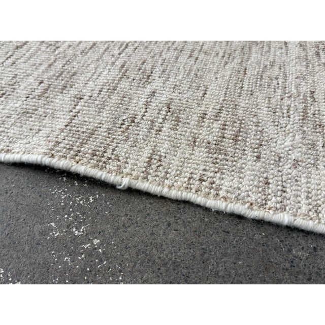 9ft X 12ft Modern Design Textured Neutral Area Rug For Sale In San Francisco - Image 6 of 12
