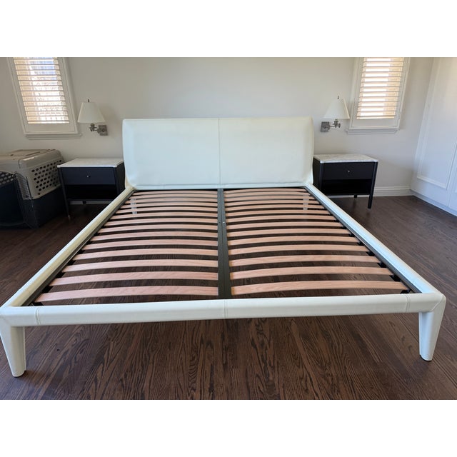 FRAG Vella California King bed, designed by Michele di Fonzo and manufactured in Italy in September 2022. Beautiful...