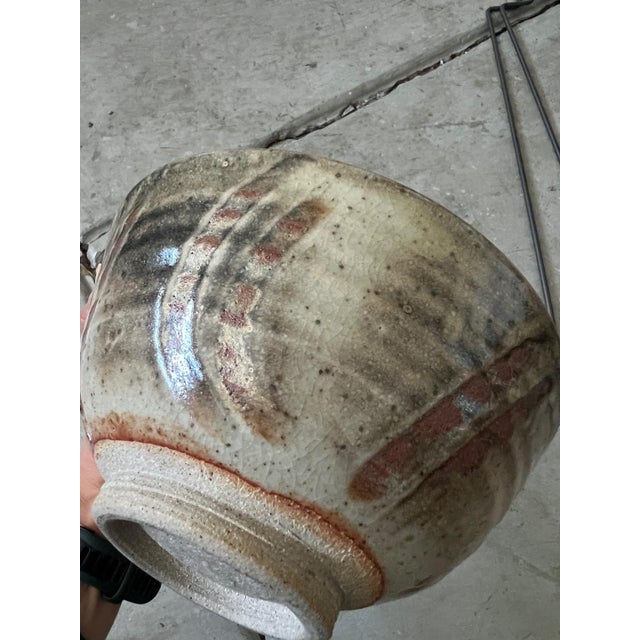American Set of 2 Wood-Fired Shino Studio Pottery Bowls For Sale - Image 3 of 18