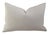 2020s French Blue and Cream Appliqué Cross Wool & Linen Feather/Down Pillow For Sale - Image 5 of 6