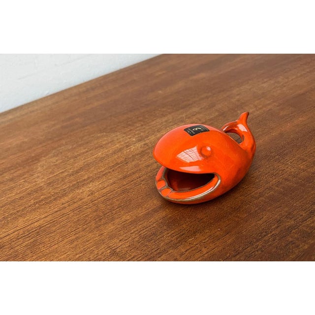 Ceramic Whale Figurine Ashtray from Ceramica D'Arte, Salerno, Italy, 1970s, in Very Good conditions. Designed 1970 to 1979...