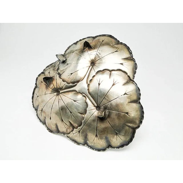 Metal German Art Nouveau Bowl, 1900s For Sale - Image 7 of 8