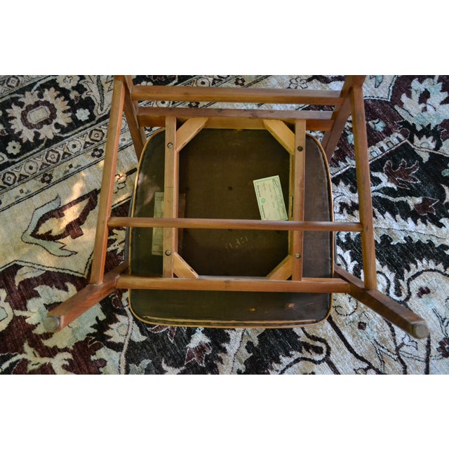 Jens Risom Style Walnut Arm Chairs - Set 4 For Sale - Image 12 of 15