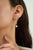 Not Yet Made - Made To Order Modernist 1.08ct Mixed Cut Diamond Teardrop Chain Earrings in 14k White Gold- A Pair For Sale - Image 5 of 13