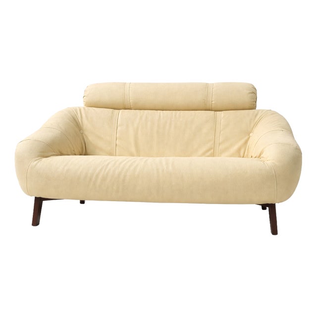 Vintage Brazilian Sofa in Leather, 1960s For Sale