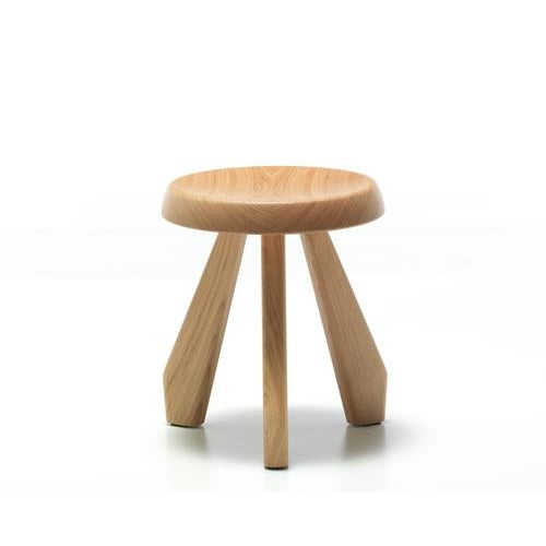 Modern Black Oak Meribel Stool by Charlotte Perriand for Cassina For Sale - Image 13 of 15