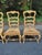 1990s Set of Six French Provincial Rush-Seat Dining Chairs For Sale - Image 4 of 8