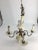 French Country Early 20th Century Floral Porcelain Chandelier For Sale - Image 3 of 12