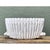 Vintage White Ceramic Bamboo Basket For Sale - Image 9 of 12