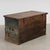 19th Century Blue Painted Carved Flat Top Trunk With Drawer From Hungary For Sale - Image 14 of 14