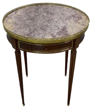 Antique Louis XVI Mahogany Bouillotte Side Table