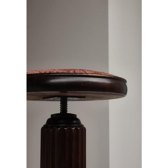 Art Deco Scandinavian Stool by Andreas Tuck, Denmark, 1930s For Sale - Image 3 of 14