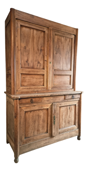 Vintage French Oak Cabinet with Drawers