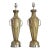 Large Lamps Sage Green & Bronze Painted Plaster New Nickel Silver Hardware - Pair For Sale