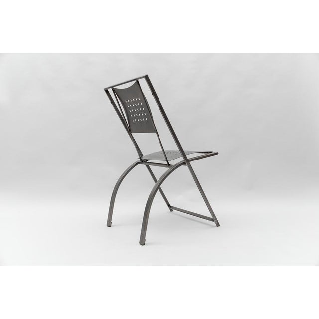1980s Hand-Crafted Metal Chair Hunter by Karl Friedrich Förster, Germany, 1980s For Sale - Image 5 of 14