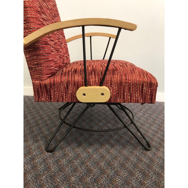 Vintage Original 1950s Mid Century Modern Swivel Rocking Chair Chairish