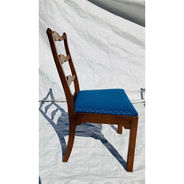 70's Timeless Statton Cherry Wood Dining Chairs S/6 For Sale In New York - Image 6 of 10