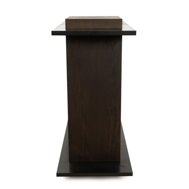 Kenneth Ludwig Chicago Obsidian Curve Table For Sale - Image 4 of 10