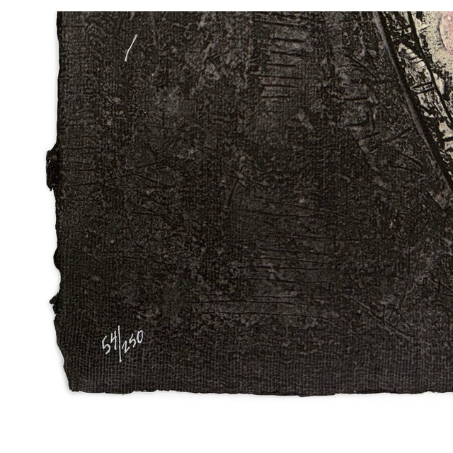 Contemporary Byron Galvez, Eve, From the Viva Suite, Signed Acrylograph on Handmade Paper, Framed, 1989 For Sale - Image 3 of 4