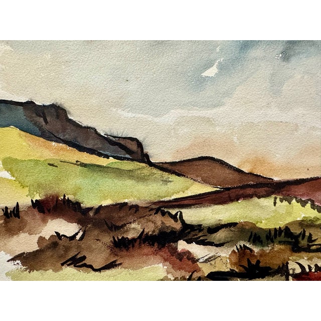 Original watercolor on paper by Henry Emil Salloch, also known as Heinz Emil Salloch, the German-born American artist and...