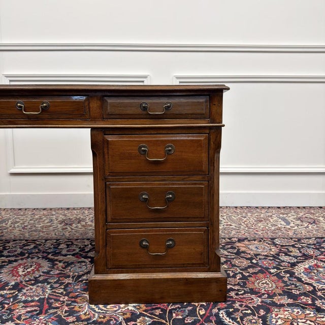 English Oak Desk from Eichholtz For Sale - Image 11 of 18