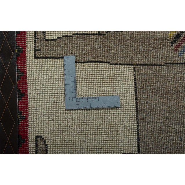 Cream Hand-Knotted Gabbeh Nomad Rug For Sale - Image 8 of 9
