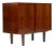 1960s Danish Modern Mid Century Compact Rosewood Credenza Sideboard — Sliding Doors For Sale