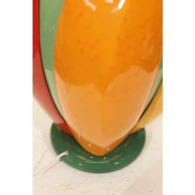Ceramic Table Lamp by Francois Chatain, France, 1990s For Sale - Image 9 of 13