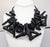 Modern Vintage Signed Ugo Correani Italy Faux-Black Coral Collar Necklace For Sale - Image 3 of 9