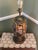 Vintage 31" Japanese Satsuma Moriage Table Lamp With Pleated Shade For Sale In Philadelphia - Image 6 of 18