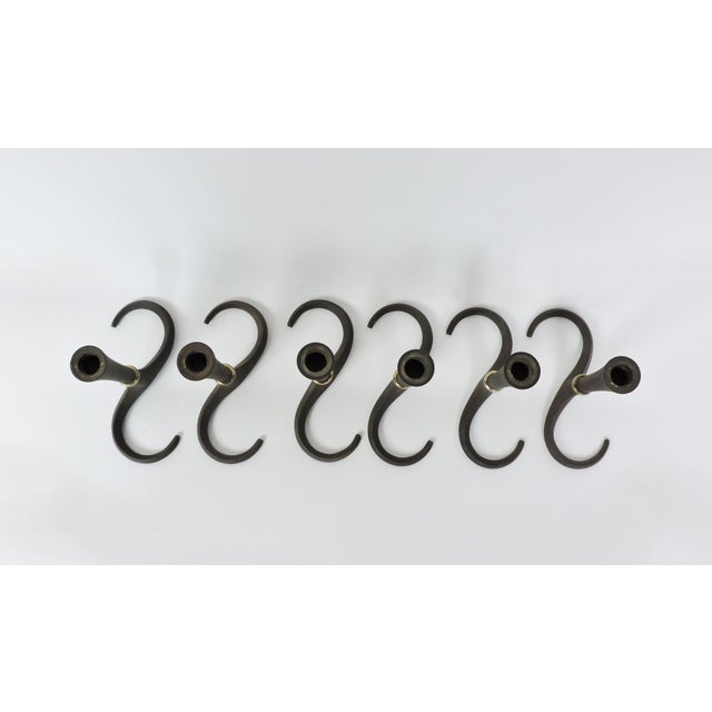 Metal 1960s Pair Jens Quistgaard Dansk Danish Modern Swirl Candle Holder Stick 3 Pairs Avail For Sale - Image 7 of 11