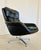 Mid-Century Danish Black Leather Swivel Chair from Dux For Sale - Image 10 of 18