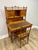 Late 20th Century Aesthetic Movement Faux Bamboo Bird's-Eye Maple Secretary Desk & Original Chair Attributed to r.j. Horner For Sale - Image 12 of 17