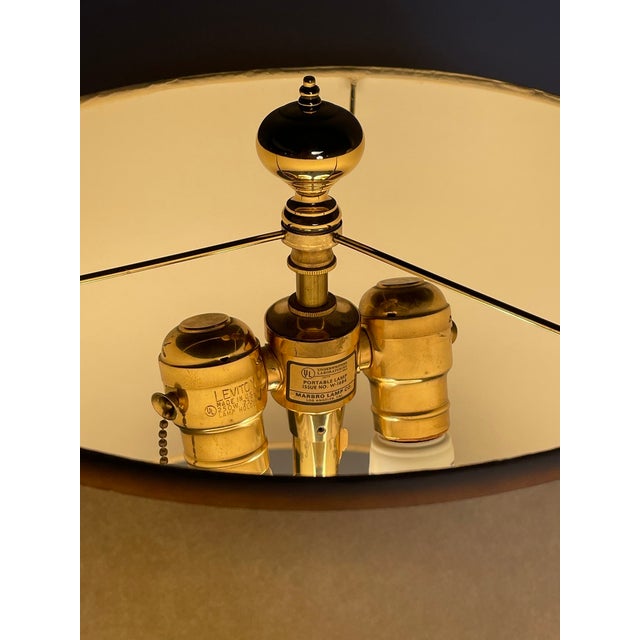 Marbro Lamp Co., Hollywood Regency, Glass, Brass, Urn Form Table Lamps, 2000s For Sale - Image 10 of 12
