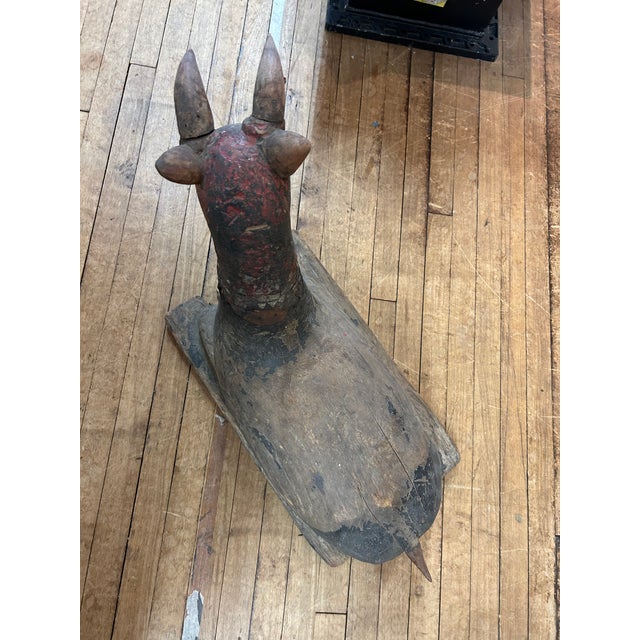 Antique Primitive Thai Ram Sculpture For Sale - Image 4 of 18