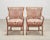 McGuire Set of Four McGuire Spindle-Back Rattan Ikat Dining Armchairs For Sale - Image 4 of 18