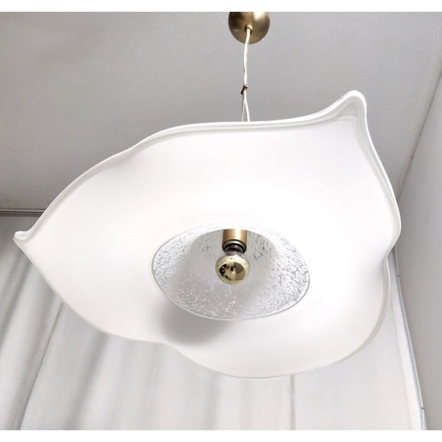 White Murano Glass Pendant from La Murrina, 1980s For Sale - Image 10 of 18