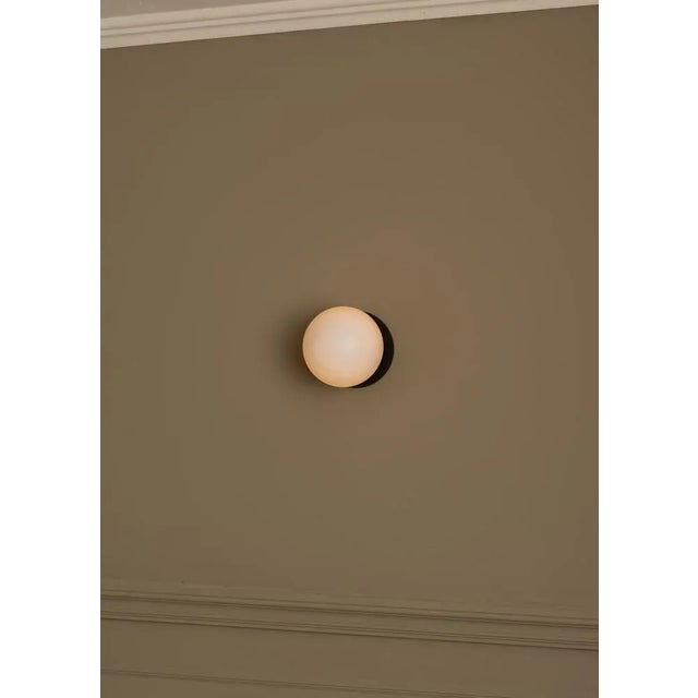 Eklipso Blackened Steel Wall Sconce by Simone & Marcel For Sale - Image 4 of 7