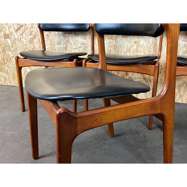Teak Dining Chairs by Erik Buch for Odense Maskinsnedkeri / o.d. Møbler, Denmark, 1970s, Set of 4 For Sale - Image 11 of 18
