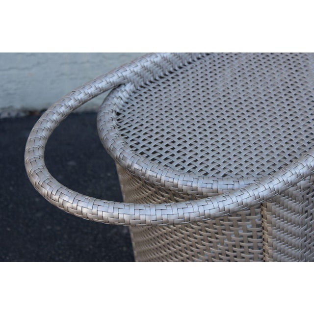 Dedon Contemporary Outdoor Patio Bar Cart For Sale In Philadelphia - Image 6 of 12