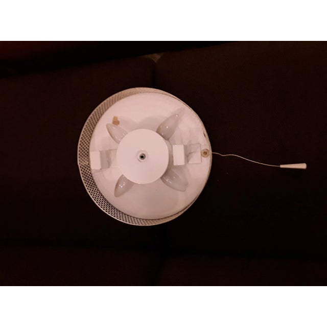 White Number 8161/ 041 Oval Illuminated Mirror from Hustadt Leuchten, 1970s For Sale - Image 8 of 9