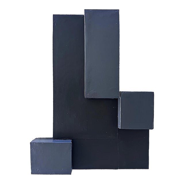 Vintage Brutalist Wood Wall Sculpture Assemblage #Iii For Sale