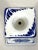 Ceramic Vintage Blue & White Candle Holder For Sale - Image 7 of 10