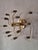 Mid-Century Modern Three-Level Spiral Brass Pendant Light with Twelve Lights, 1960s For Sale - Image 6 of 8