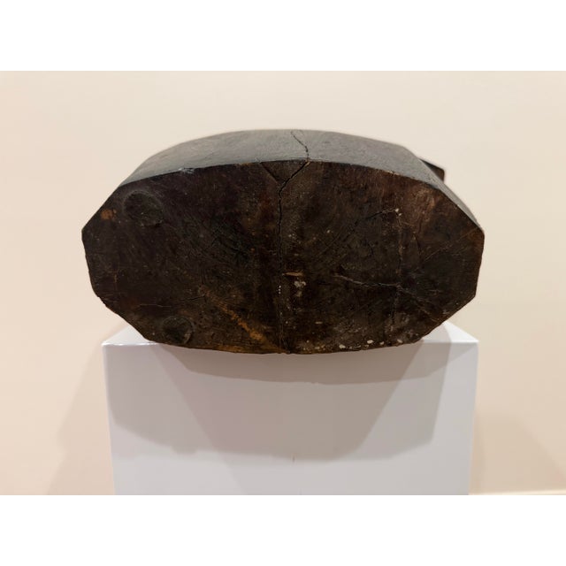 Mid 20th Century Midcentury, Heavy, Copper Cladded Wood Torso, Monogrammed For Sale - Image 5 of 9