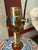 Vintage Chinoiserie Imari Style Table Lamp on Ming Base, Deep Burgundy and Navy Asian Floral Porcelain Lamp For Sale - Image 10 of 11