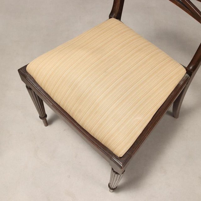 Brown Chairs in Beech and Fabric, 1960s For Sale - Image 8 of 10