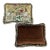 A Pair of Custom Scalamandre Botanical Pillows in Honey Mustard and Chocolate Brown For Sale