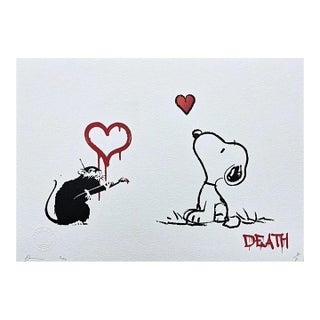 Death Nyc - Banksy Love Rat and Snoopy Limited Edition For Sale